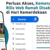 Baru, Kemenag Rilis Web Ramah Disabilitas