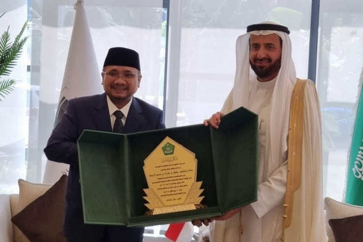 Bahas Haji 2025, Menag Yaqut Bertemu Menhaj Tawfiq