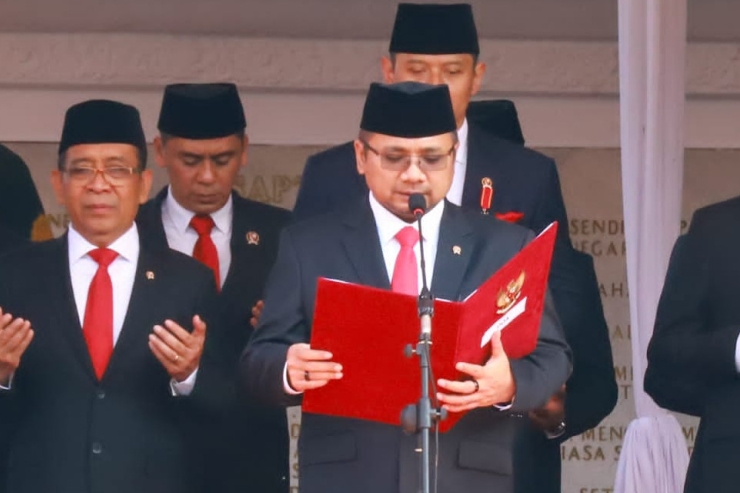 Menag Pimpin Doa di Hari Kesaktian Pancasila 2024