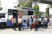 HUT Bhayangkara, Ditlantas Polda Metro Jaya Buka Layanan SIM Keliling di Monas