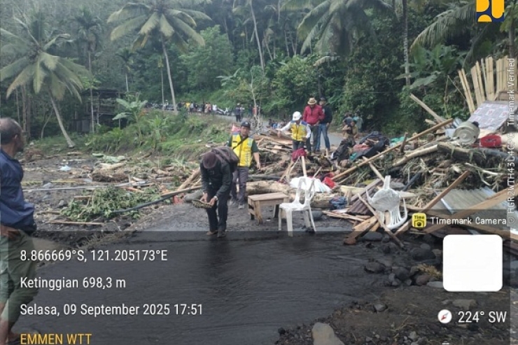Langkah Cepat Kementerian PU Tangani Bencana Banjir Bandang di Kabupaten Nagekeo, Nusa Tenggara Timur