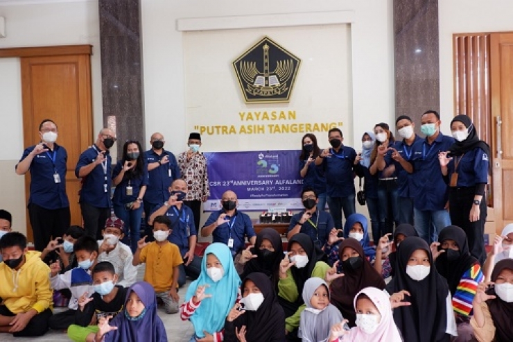 Rayakan Anniversary ke 23 Tahun, Alfaland Group Gelar Program CSR