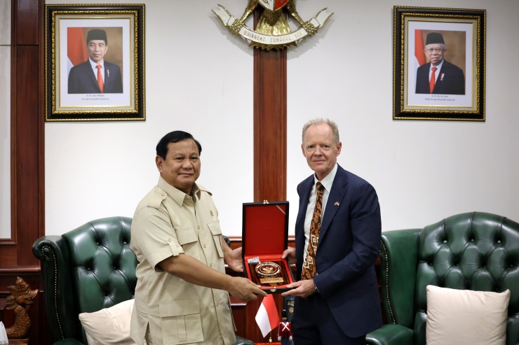 Prabowo Bersama Dubes Denmark Bahas Pertahanan