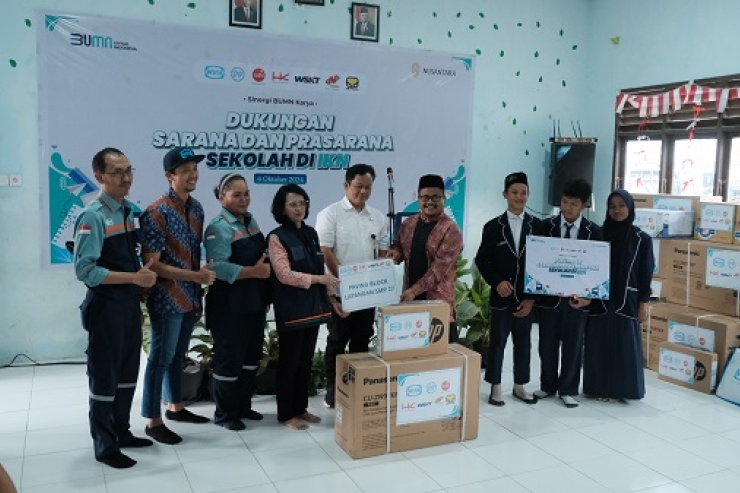 Sinergi BUMN Karya dalam Mendukung Pendidikan, Brantas Abipraya Wujudkan Sekolah Berkualitas di IKN