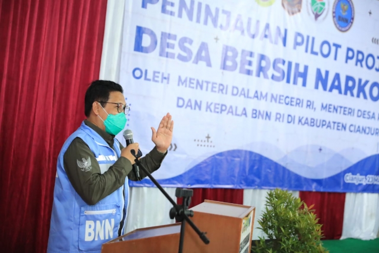 Mendes PDTT Sebut Program Desa Bersih Narkoba Sesuai SDGs Desa