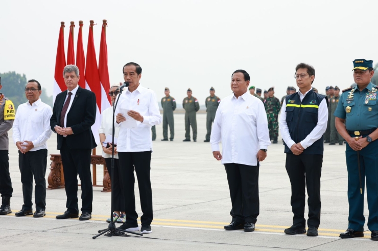 Menhan Dampingi Jokowi: Bantuan Pertama Diberangkatkan Tiga Pesawat ke Gaza