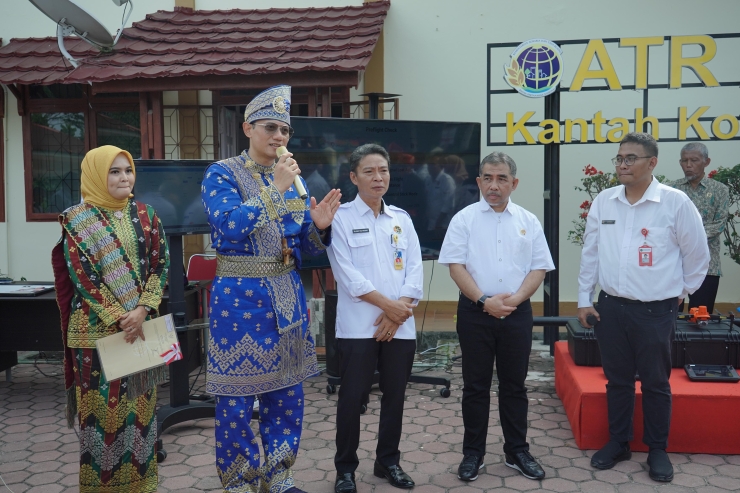 AHY Tinjau Kantah Kota Dumai Menuju Kota Lengkap