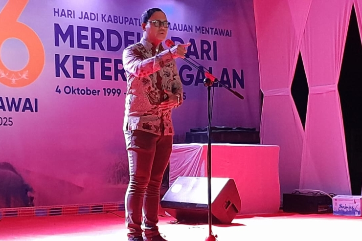 Malam Resepsi HUT ke-26 Kabupaten Kepulauan Mentawai Berlangsung Meriah
