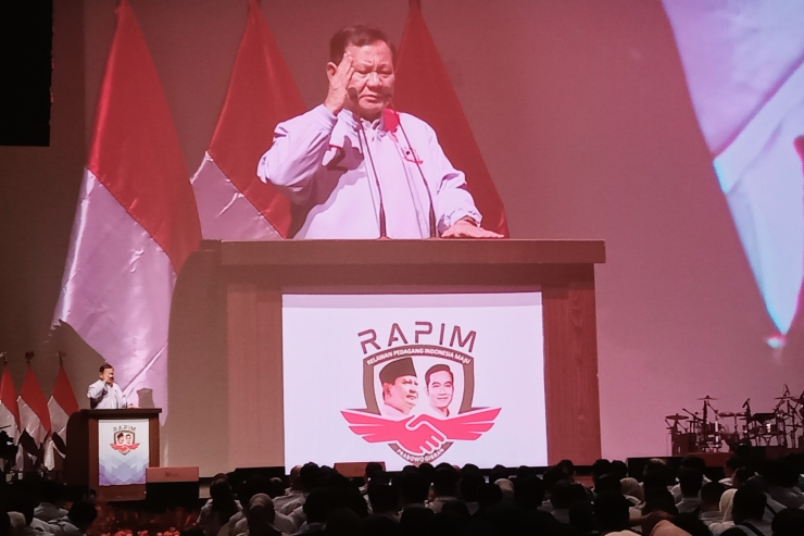 Akui Senang atas Dukungan Rapim, Prabowo: Pedagang adalah Penggerak Ekonomi