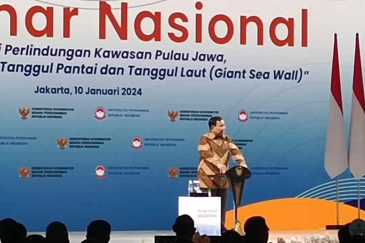 Buka Seminar Giant Sea Wall, Prabowo: Pantura Punya Pontensi Bagi Rakyat RI