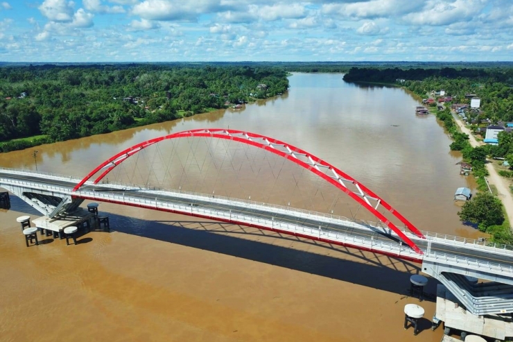 Rampung 100%, Jembatan Tumbang Samba Kalimantan Tengah Siap Diresmikan 