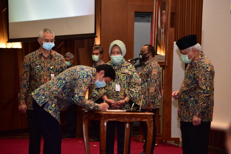 Menteri Basuki Lantik 98 Pejabat Tinggi Pratama di Lingkungan Kementerian PUPR