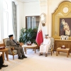 Temui PM Qatar, Prabowo Bahas Perkembangan Situasi di Gaza