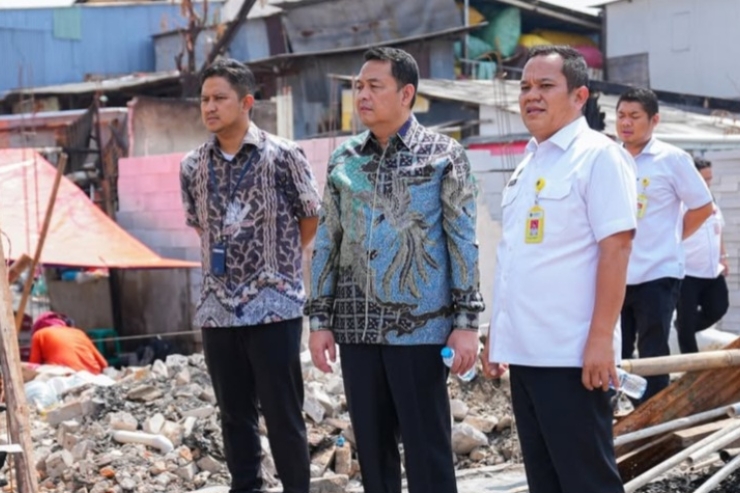 Identifikasi Spasial, BPN DKI Jakarta dan Kantah Jakut Tinjau Langsung Lokasi Kebakaran di Kapuk Muara