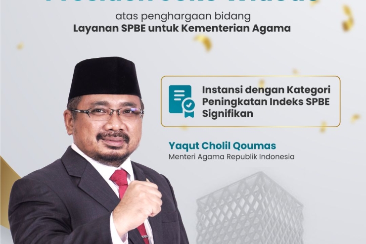 Raih Digital Government Award, Kemenag Menjadi Instansi dengan Peningkatan SPBE Signifikan