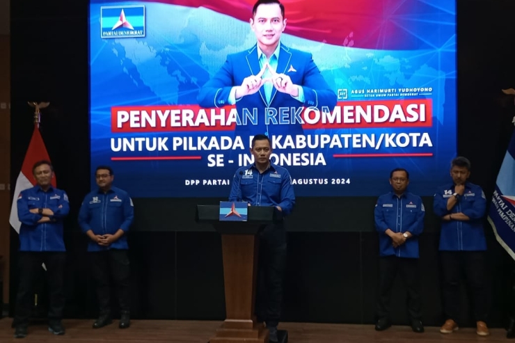 AHY Serahkan 27 Surat Rekomendasi Pilkada 2024