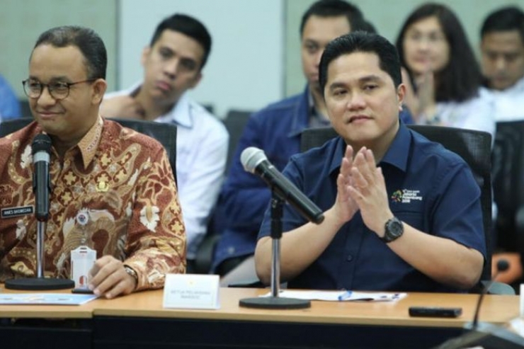 Anies Baswedan Bareng Menteri BUMN dan Menhub Resmikan Stasiun Terpadu