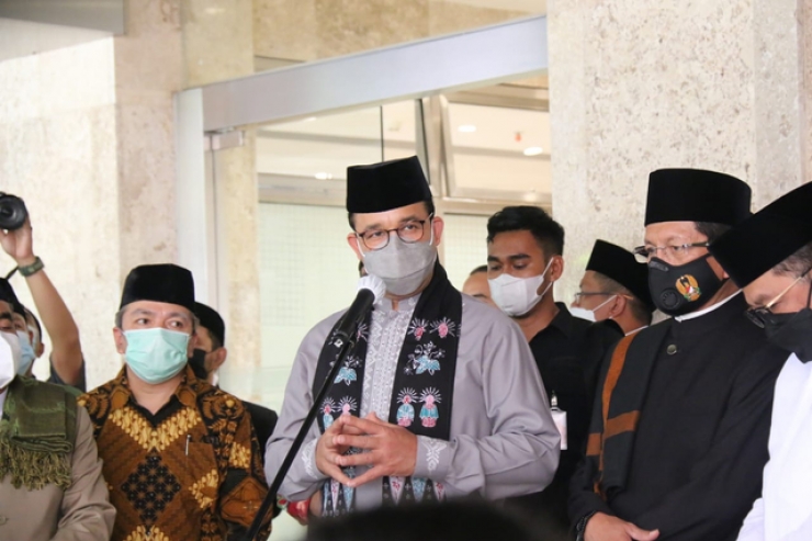 Anies Baswedan Pertimbangkan Salat Idul Fitri di Area Terbuka