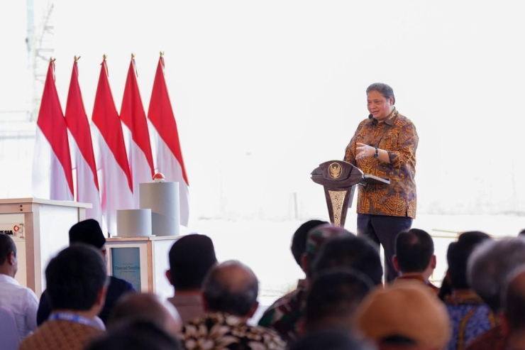 Resmikan Smelter Freeport Indonesia, Menko Airlangga Hilirsasi Industri Mampu Tingkatan Ekonomi Nasional 