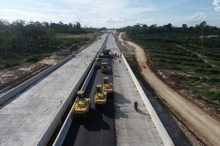 Brantas Abipraya Targetkan Pembangunan Tol Bayung Lencir - Tempino Seksi 3 Tuntas Tahun Ini